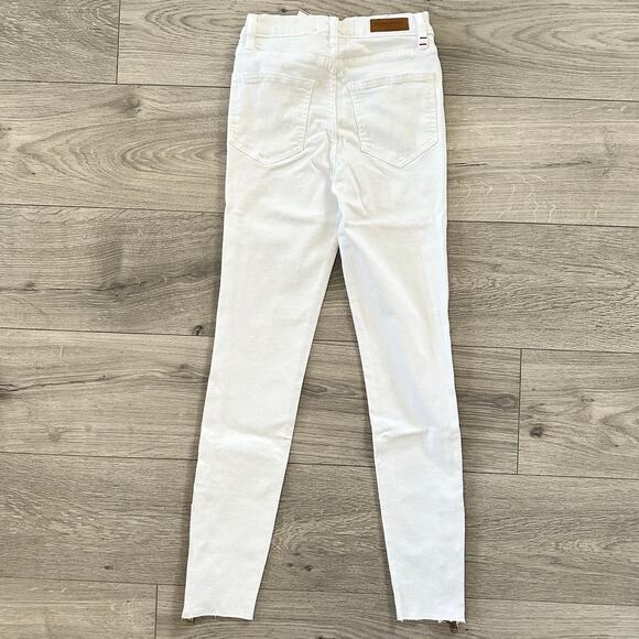 Etienne Marcel White High Rise Red Ankle Zipper Skinny Jeans Size 24 NWT $245 - Picture 5 of 12